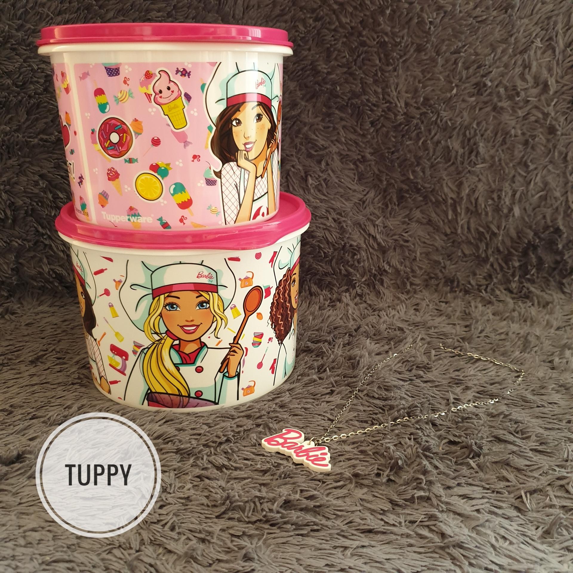 Barbie Canister (2) Toples Barbie Tupperware | Lazada Indonesia