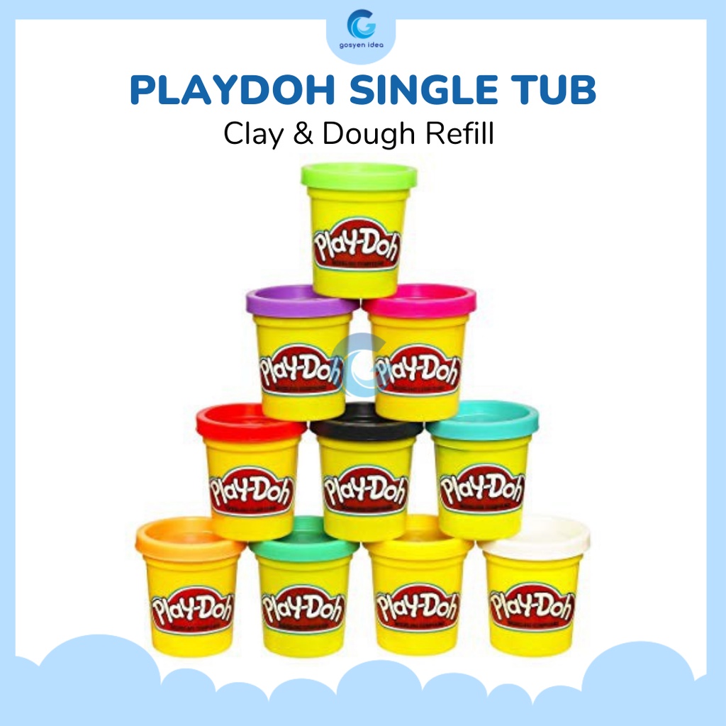 Play Doh Single Tub Mainan Lilin Playdoh Refill Banyak Warna | Lazada ...