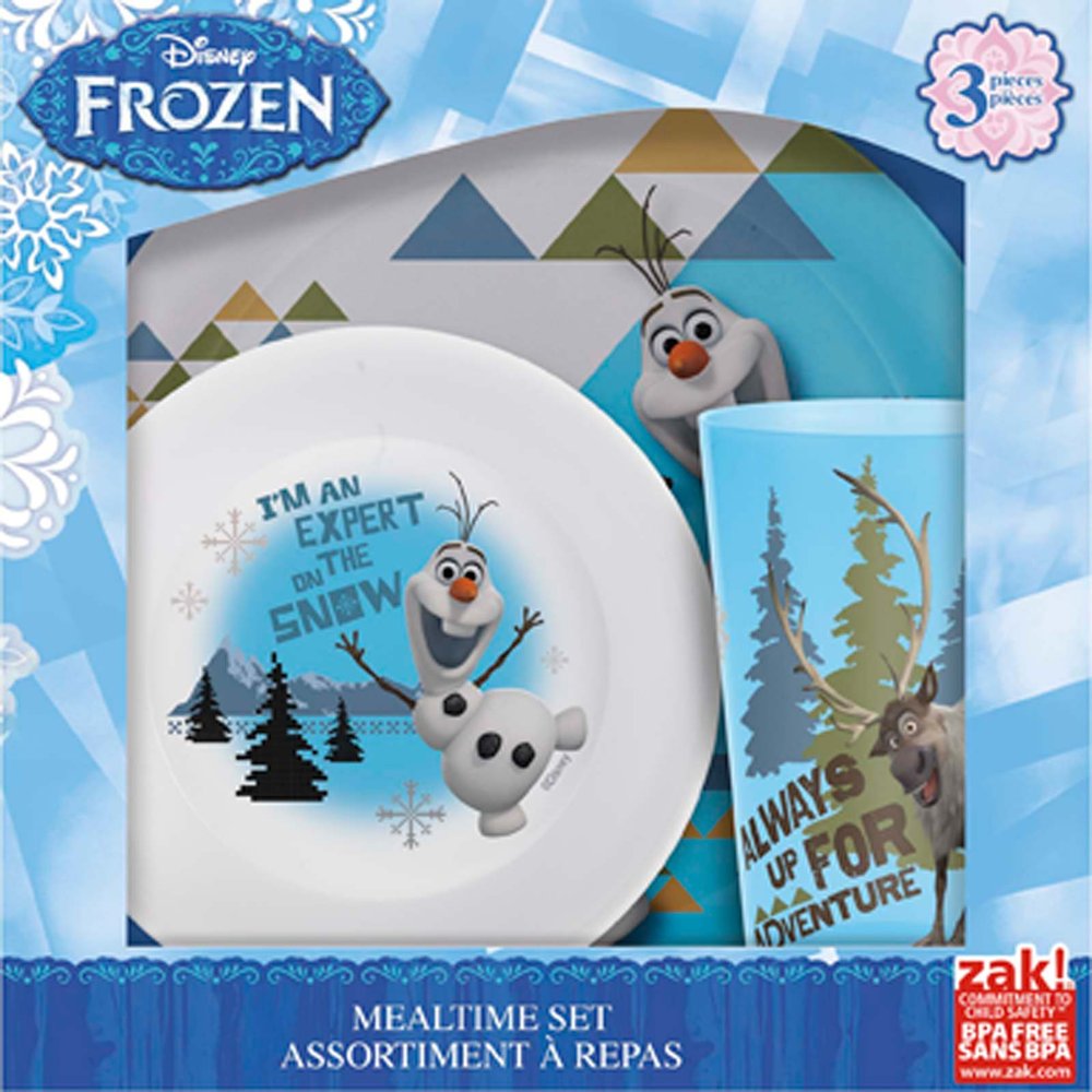 ZAK Frozen 3piece Kids Dinnerware Set Olaf Lazada Indonesia