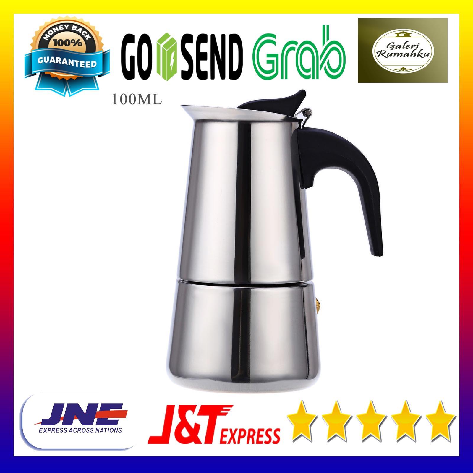 Teko Kopi Moka Pot Stainless Espresso 