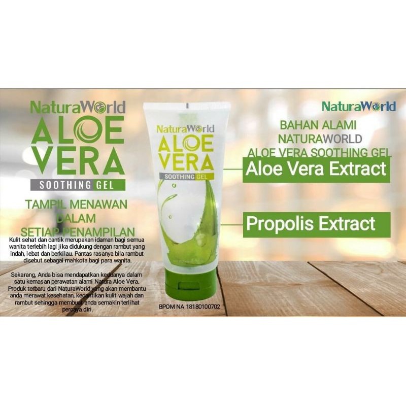 NATURA WORLD ALOE VERA ORIGINAL (NAV) 120ML ( 1TUBE) // NATURA ALOE