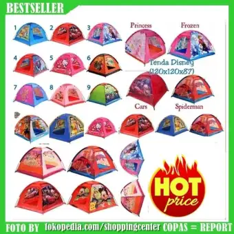 Termurah Dan Bisa Cod Tenda Anak Frozen Kado Hadiah Ulang Tahun Tenda Motif Kartun Random Sedia