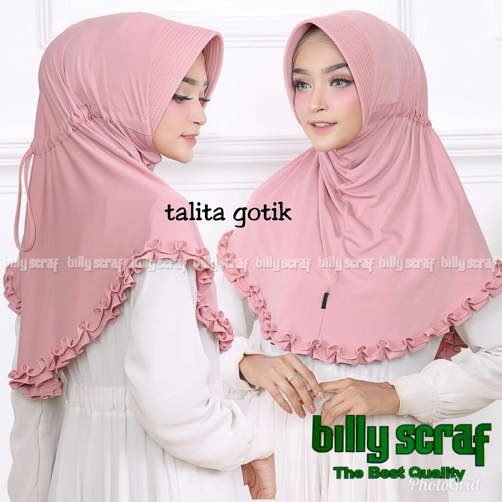 Hijab/Jilbab Instan Model Bergo terbaru termurah dan Terlaris / Kerudung Wanita terbaru jersey talita gotik / artha_jaya