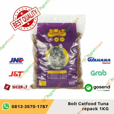 Bolt Cat Food Repack 1KG Makanan Kucing