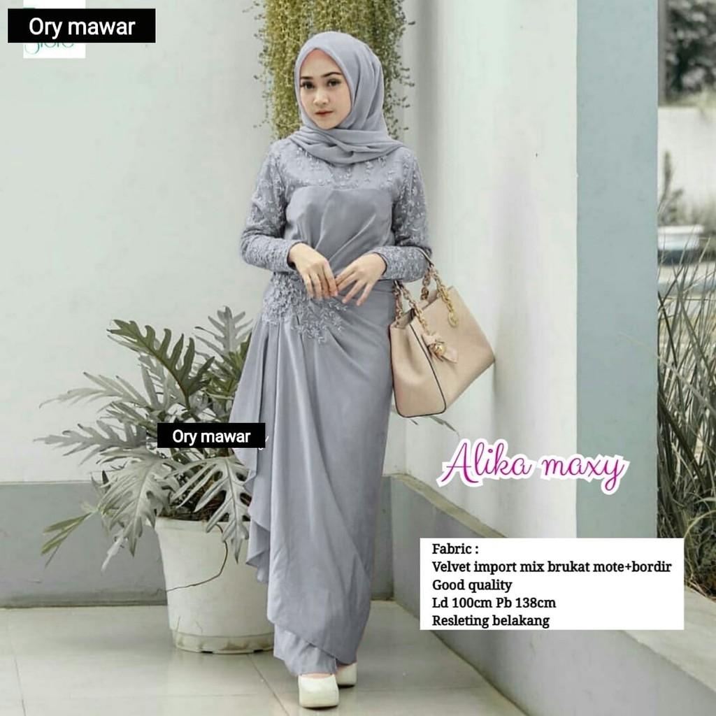 New - Baju Batik Wanita / Batik Modern / Gamis Wanita Terbaru / Batik/ Baju Muslim Wanita Terbaru 2019 / Batik Sarimbit / Baju Batik Modern / Batik Kondangan / Batik Keluarga / Batik Pekalongan - Batik Alika Maxy