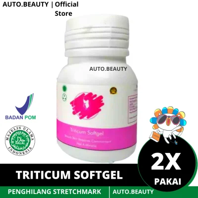 TRITICUM SOFTGEL 2X PAKAI || Penghilang Strecthmark herbal alami, original produk By Auto.beauty