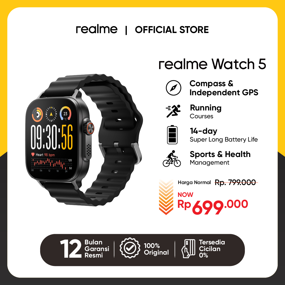 realme Watch (Compass Independent GPS) Running Courses 14