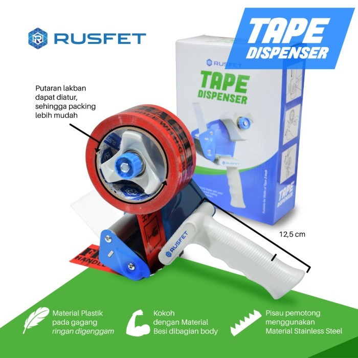 [RUSFET] TAPE DISPENSER LAKBAN DISPENSER TEMPAT LAKBAN ISLOASI