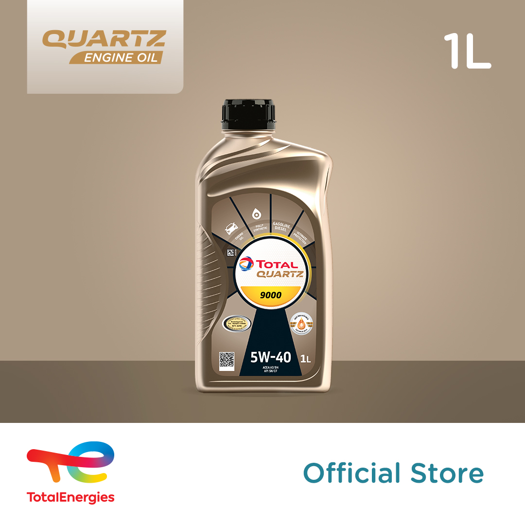 TotalEnergies - Quartz 9000 5W-40 SN/CF Oli Mesin Mobil 1L | Lazada ...