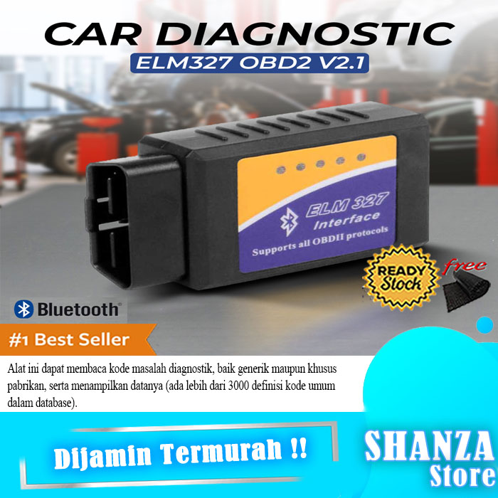 BISA COD [CAR DIAGNOSTIC] Diagmall Car Diagnostic ELM327 Bluetooth