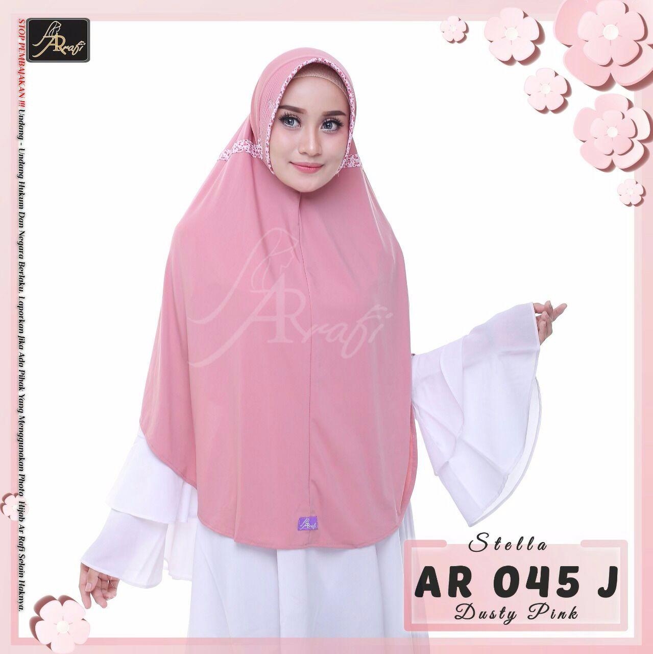 hijab instan Arrafi Talita Jumbo B (warna Dusty Pink) Ar45J jilbab kerudung syari jumbo bergo khimar
