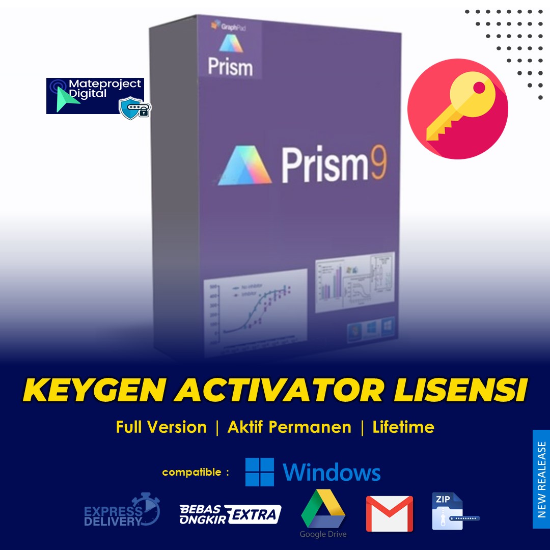 Keygen GraphPad Prism 9.5.1.733 Lisensi Lifetime [unlimited device