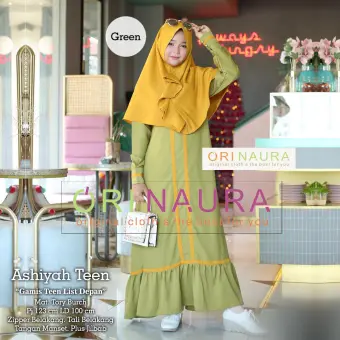Ashiyah Teen Gamis Anak Usia 9 14 Tahun Baju Muslim Anak Perempuan Terbaru Baju