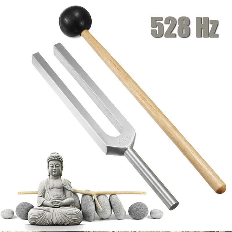 528 hz DNA repair tuning fork with pouch and mallet+1 gift