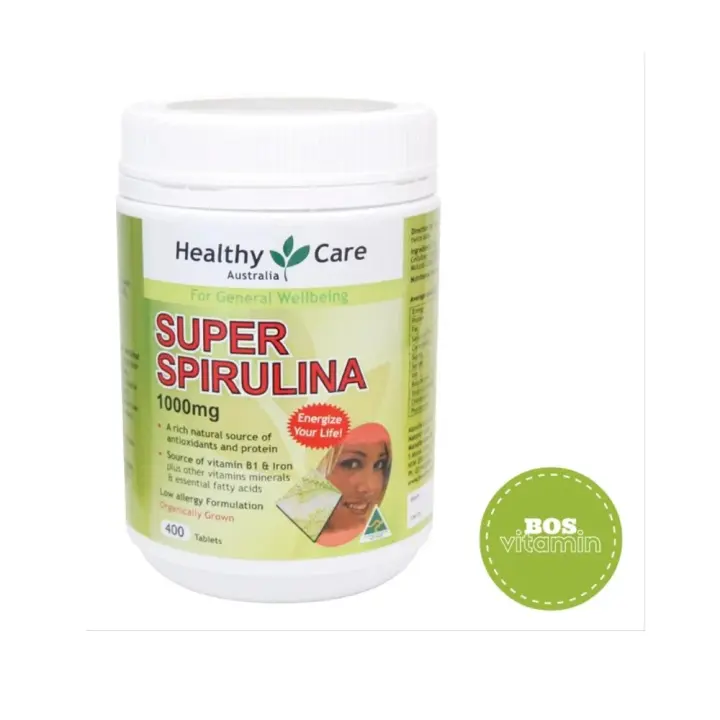 Healthy Care Super Spirulina 1000mg Isi 400 Tablet Shopee Indonesia