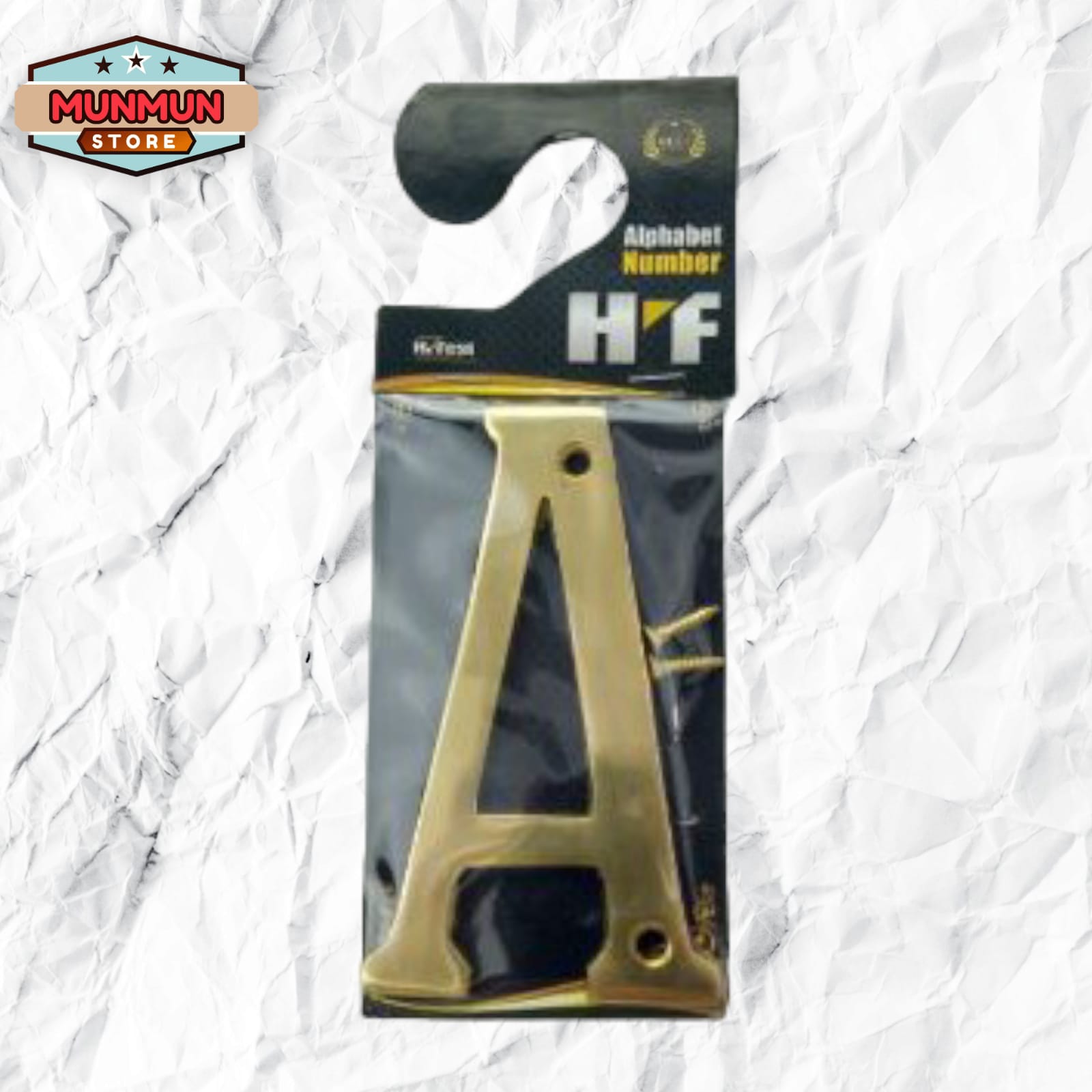 [ variasi ] Huruf A - Z | Huruf Kuningan Untuk Nomor Rumah | Lazada ...