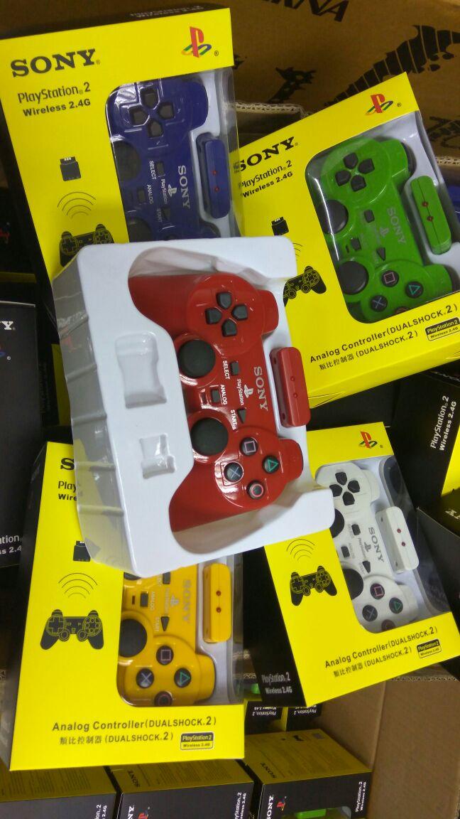 SHINE''- STIK WIRELESS tanpa kabel PS2/ ps 2 WARNA