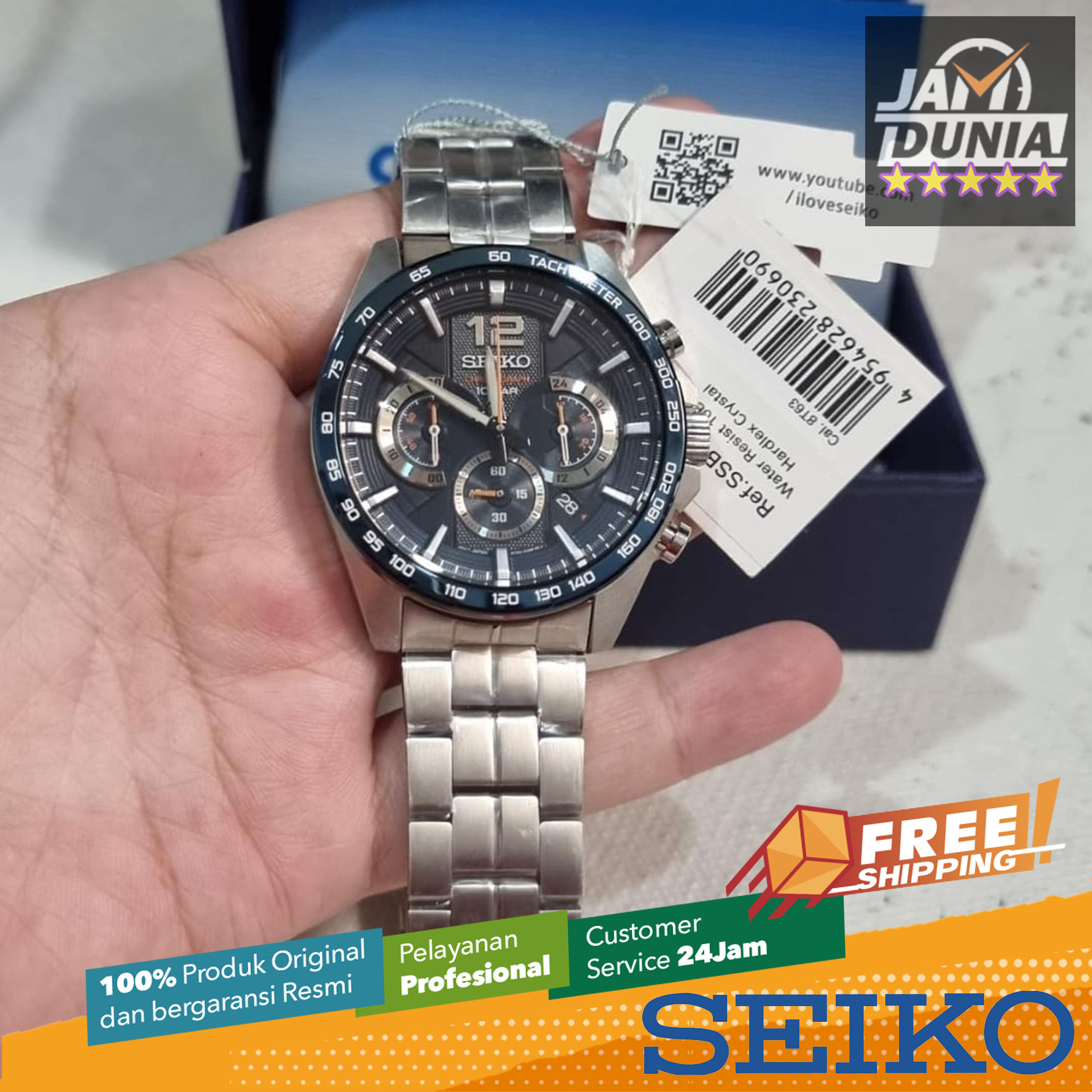 Harga jam shop seiko chronograph 100m