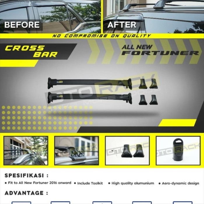 Crossbar Cross Bar Khusus All New Fortuner 2016 Up Otorack Otoproject