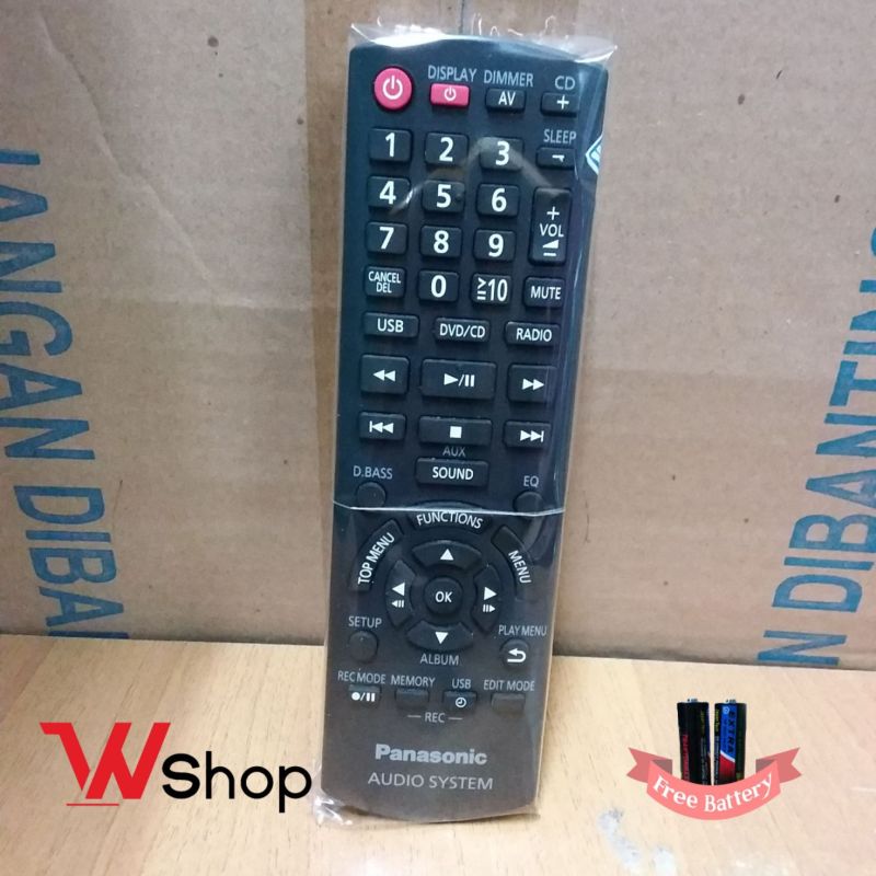 REMOTE/REMOT AUDIO SYSTEM USB PANASONIC ORIGINAL
