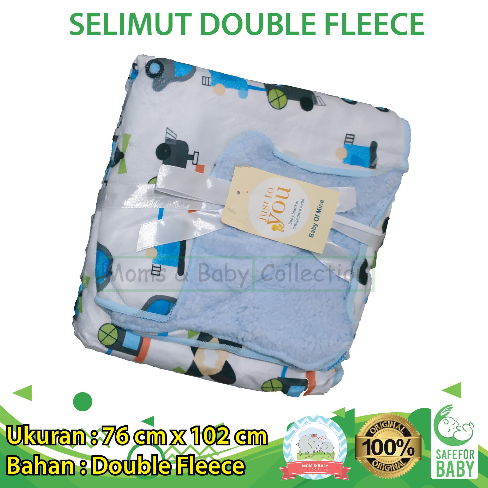 MomBaby Selimut Double Fleece - 0039 Biru