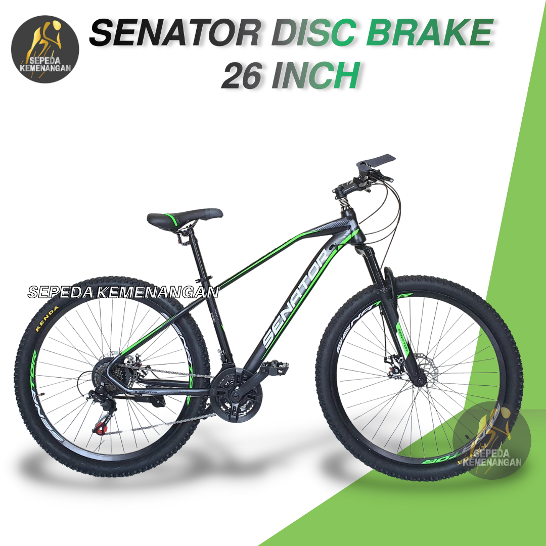 Sepeda Gunung MTB Senator DISC BRAKE UKURAN 26 Inch Lazada