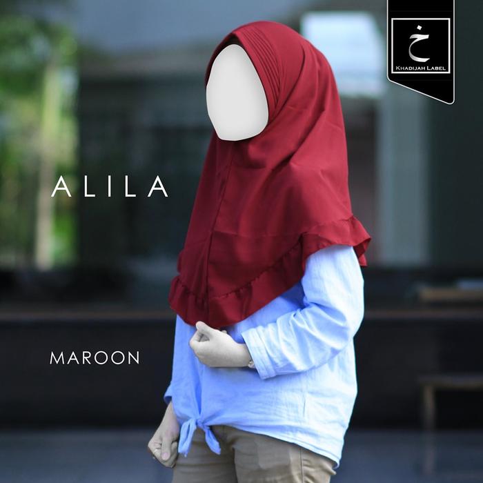 JILBAB REMPEL ALILA PET MAROON - Kerudung Instan/Kerudung Pasmina/Kerudung Pashmina/Kerudung Khimar/Kerudung Syari/Kerudung Bergo
