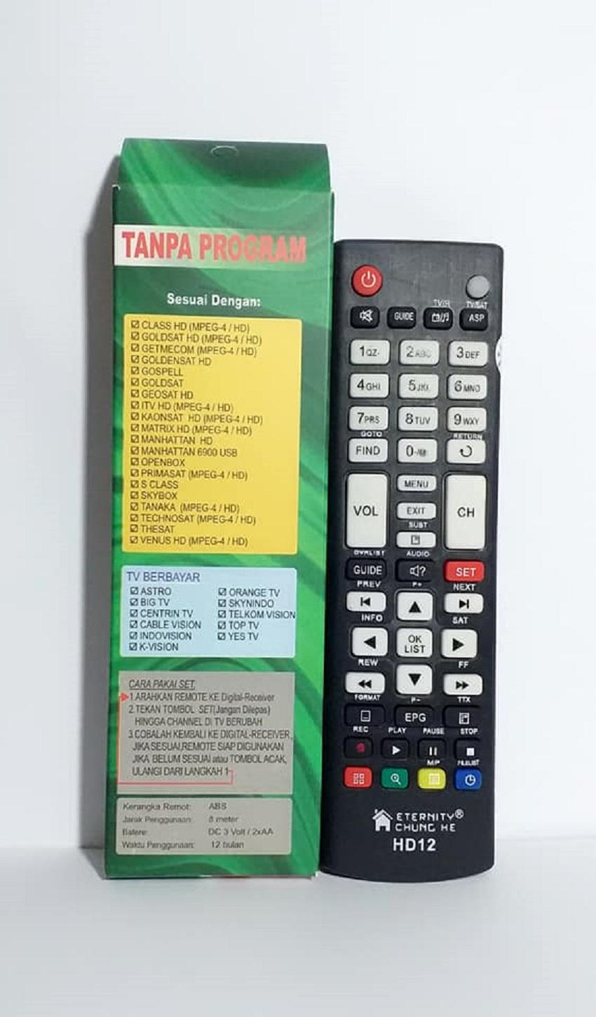 Remote Receiver Parabola ORANGE TV/SKYNINDO/TELKOM VISION MULTI - Hitam