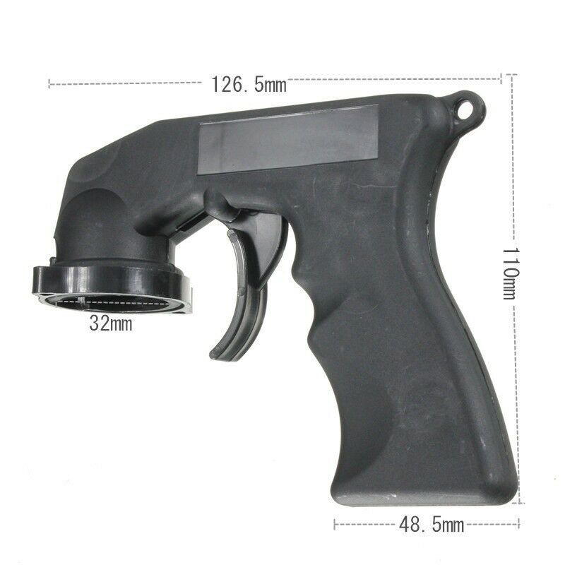 Spray Adapter Aerosol Nozzle Handle With Full Grip Trigger Lock Collar