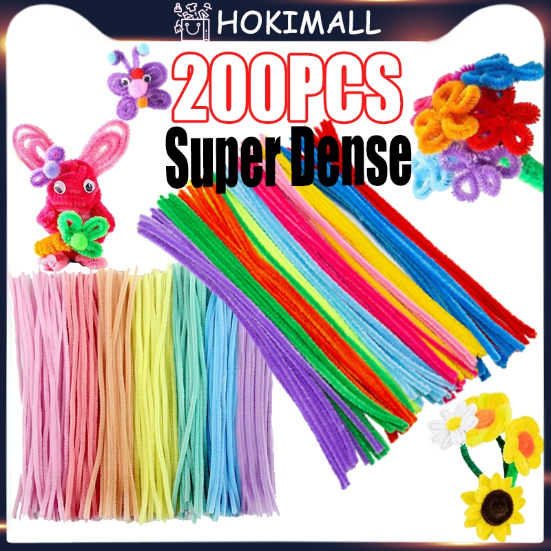 Jual Zuccaqu Pipe Cleaner 100 Pcs, Kawat Bulu Mercy Mix Campur Pastel  Bright A B Tebal 6mm 30cm, DIY art n craft Prakarya Anak, Mainan Edukasi