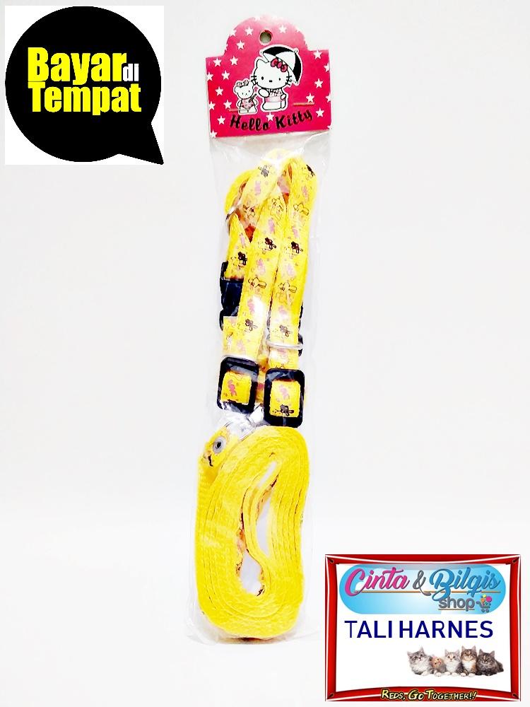 Tali Harnes Tuntun Kucing Anjing Hewan Motif - Warna Kuning By Cinta & Bilqis Shop.