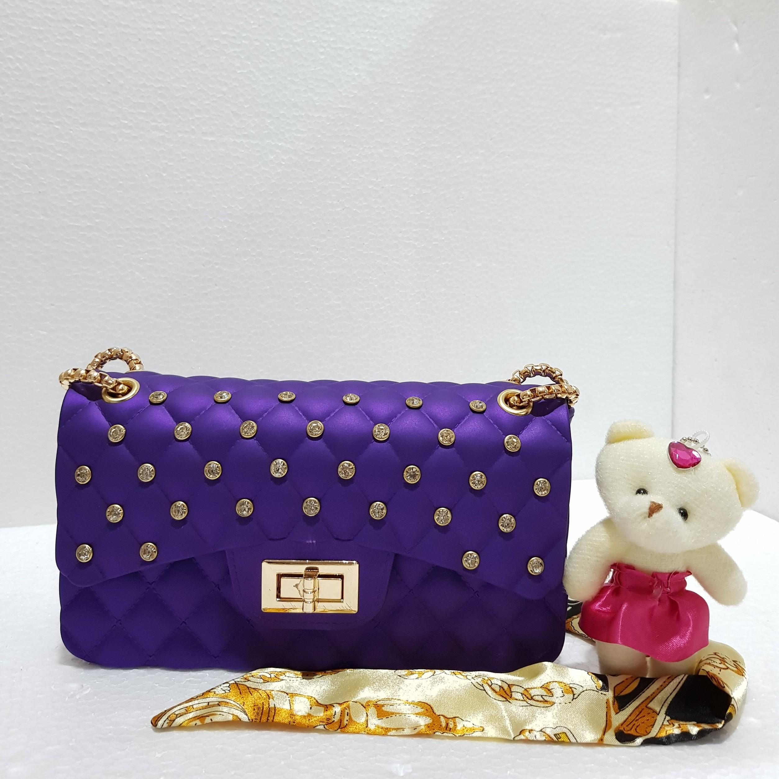 BS101 TAS IMPORT JAKARTA CHANEL CLASSIC DIAMOND JELLY MATTE UK22