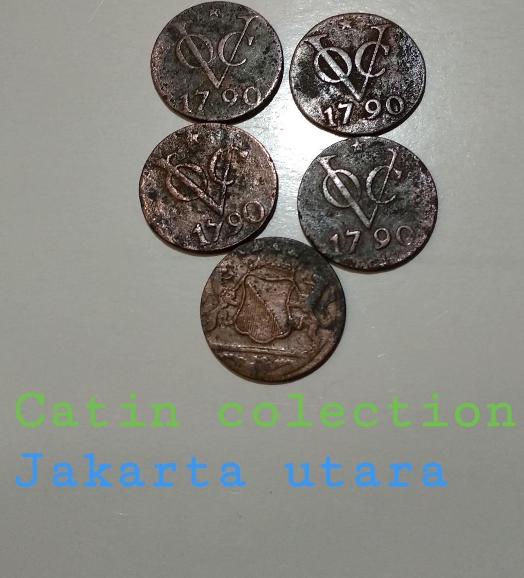 LZ-257 Uang koin kuno voc belanda tahun 1790
