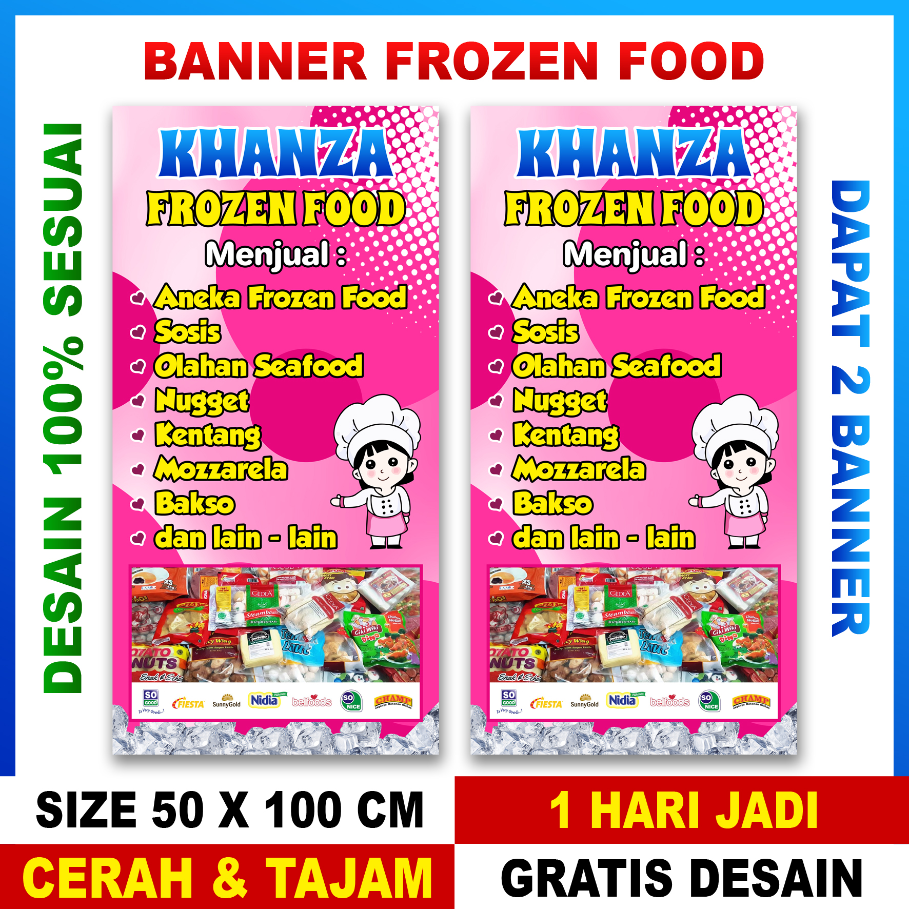 Terbaru Banner Frozen Food Beli Dapat Lazada Indonesia