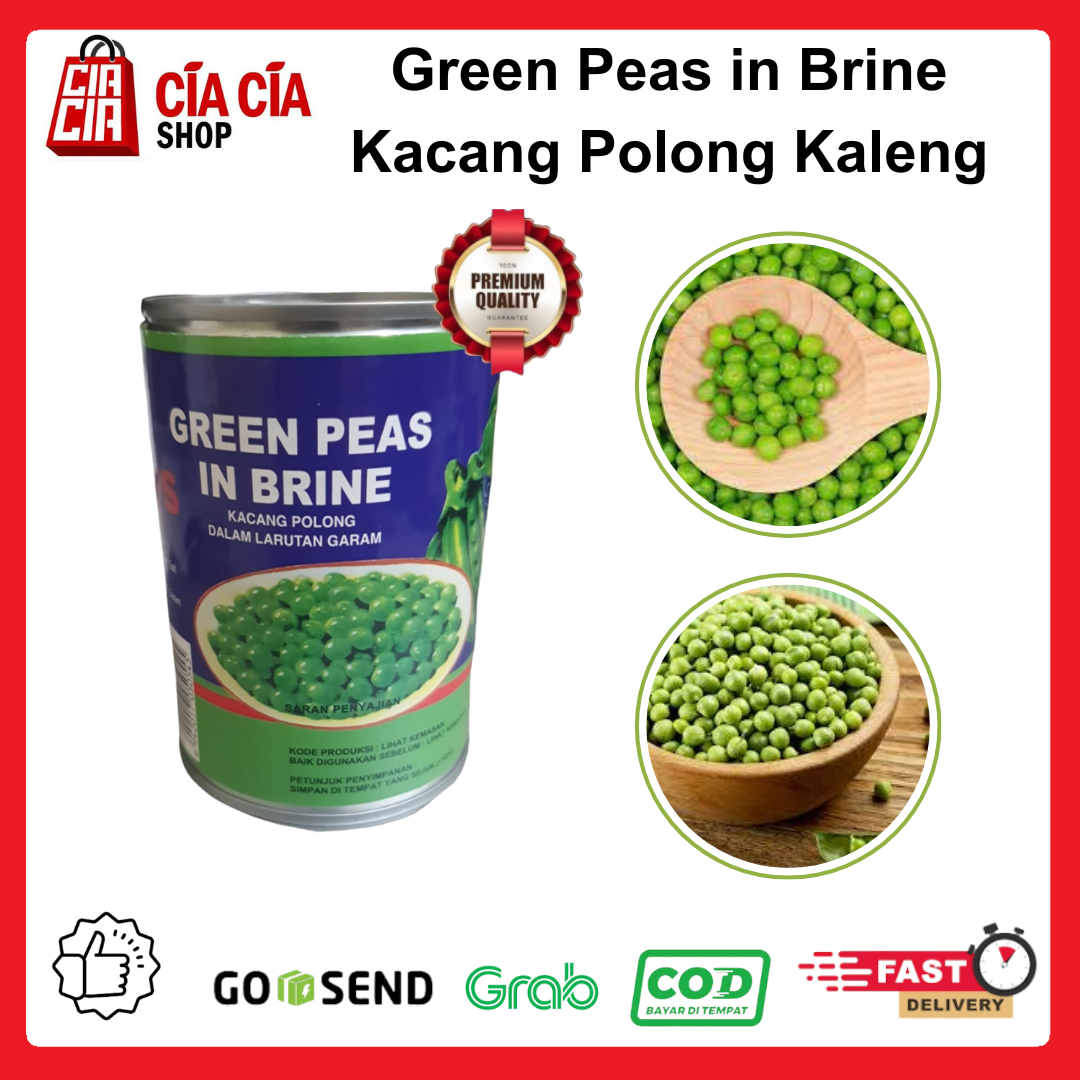 Green Peas in Brine Kacang Polong dalam larutan garam komposisi