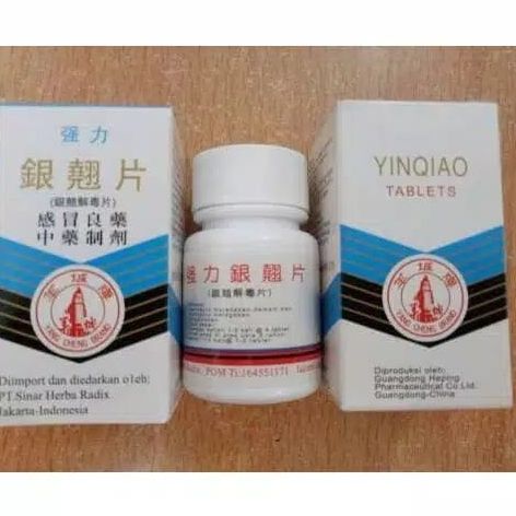 HERBAL MARI SEHAT OBAT Yinqiao Tablets 2 BOTOL/ Qiang Li Yin Qiao Pian ...