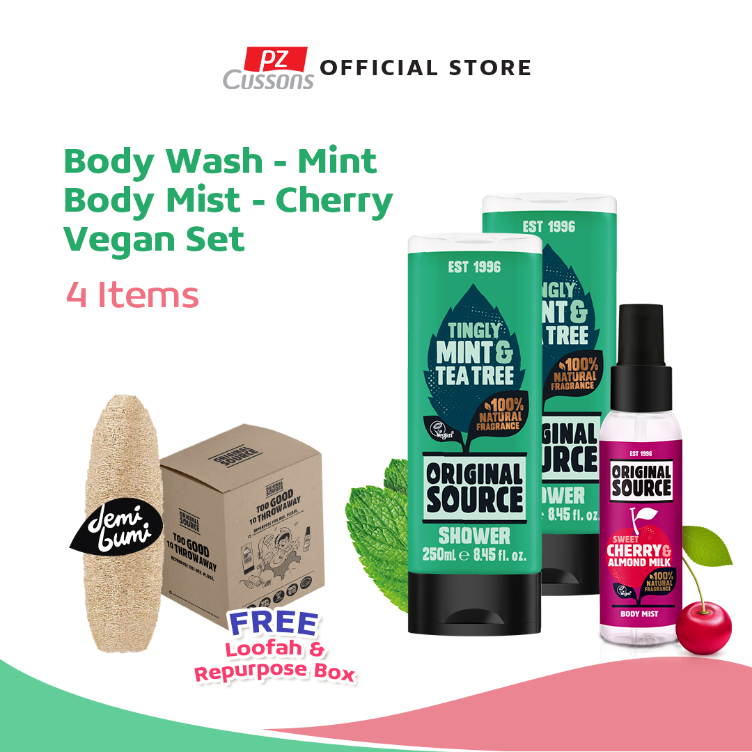 Original Source Body Wash Mint & Cherry Vegan Set X DemiBumi Lazada