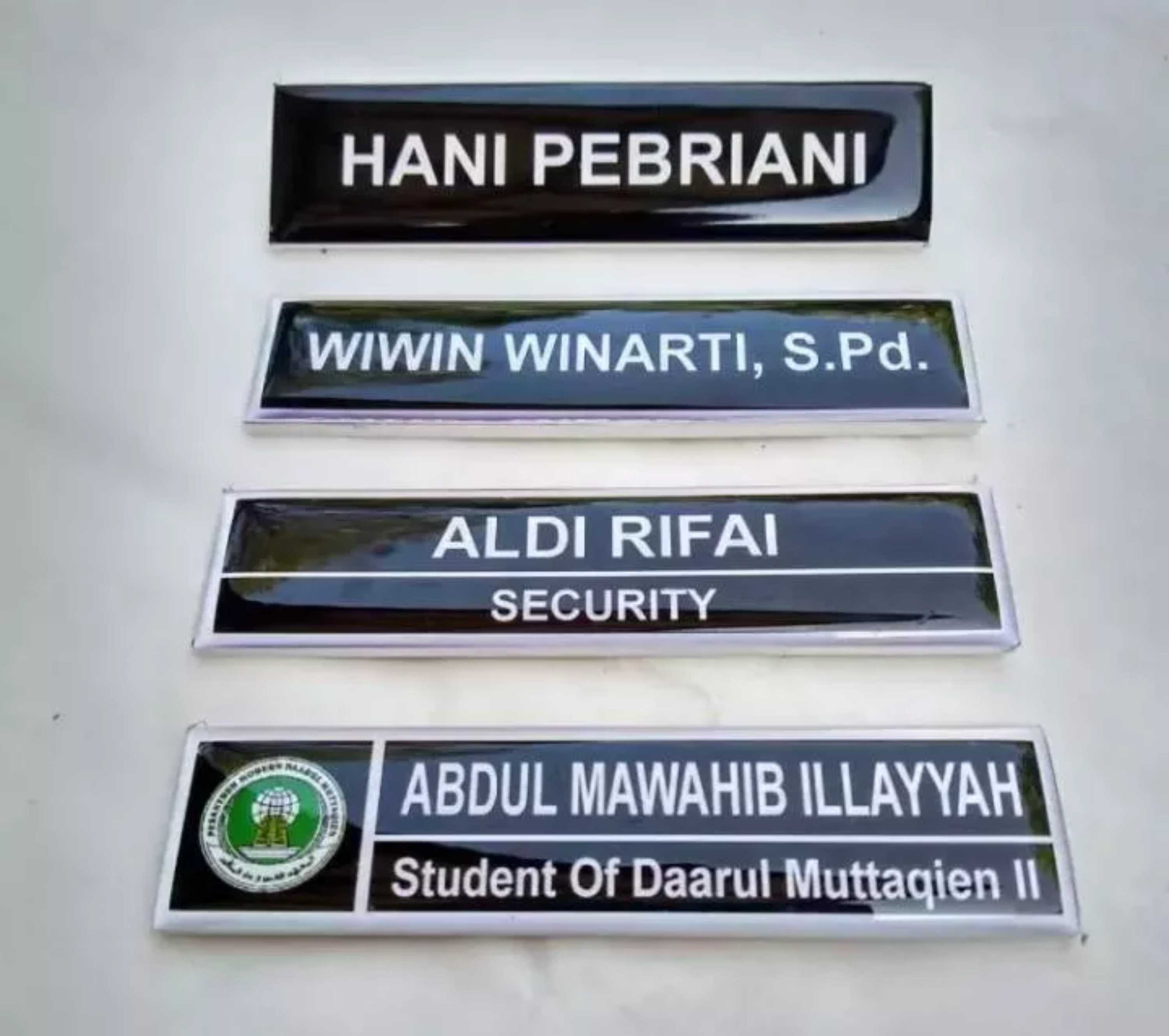 Nama Dada Atau Name Tag Atau Papan Nama PNS PDH Lazada Indonesia