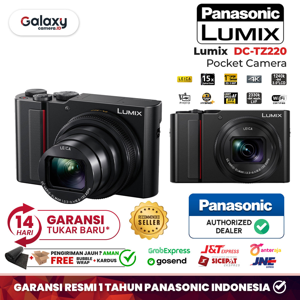 Panasonic Lumix DC-TZ220 Camera Pocket TZ 220 Garansi Resmi