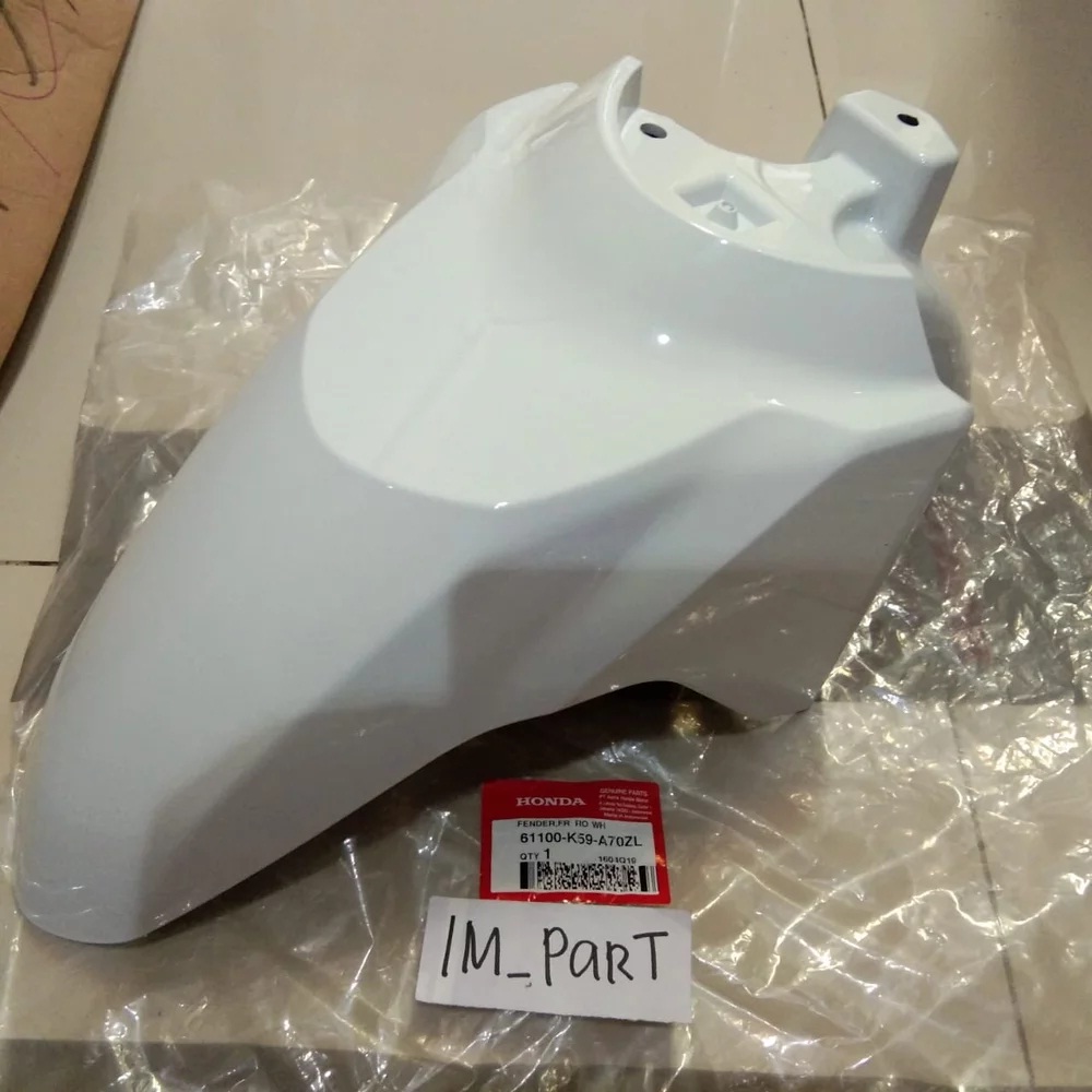 61100-K59-A70ZL Slebor Spakbor Depan Vario 125 150 Led 2018 2019 Putih Rose Mawar Putih Tulang