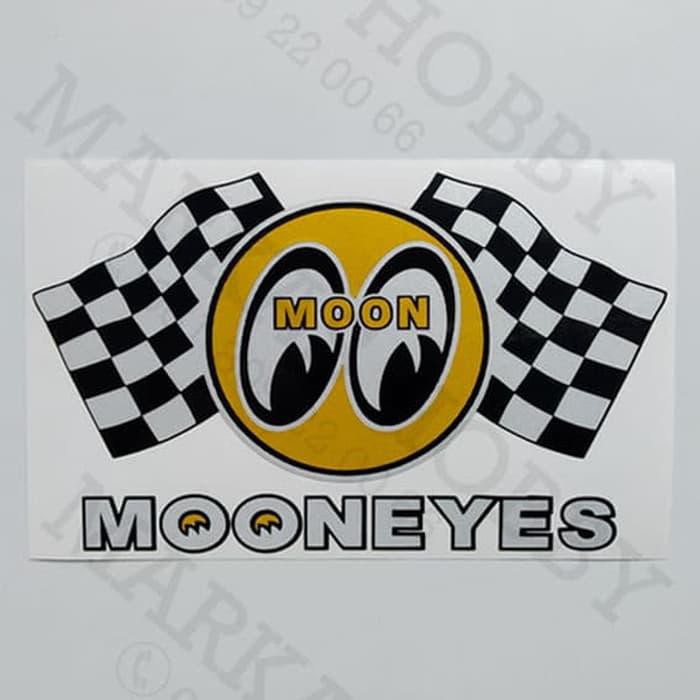 Stiker / Sticker Mooneyes with Flag Combination Lazada Indonesia