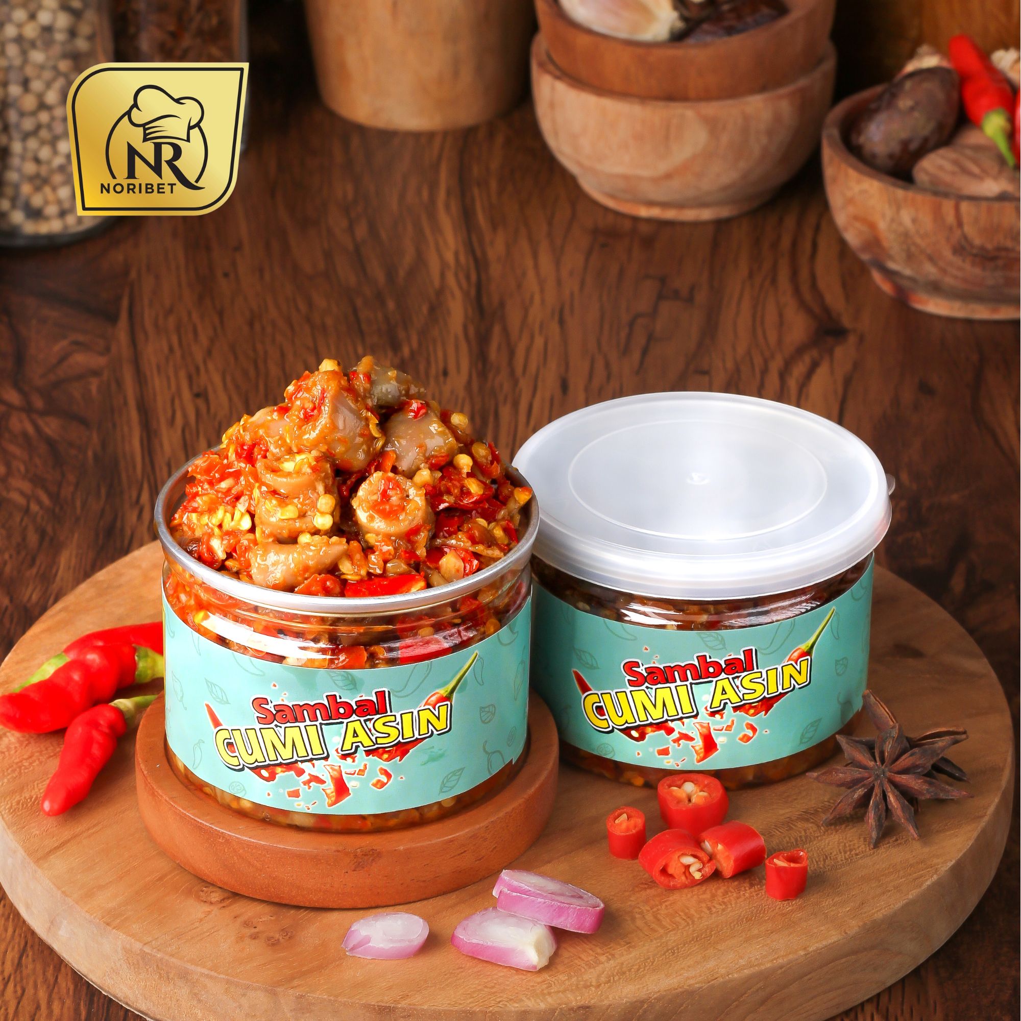 Sambal サンバル Babby Cumi Asin　1点500g Sambal Cumi Asin Cabe Ijo / Sambal Baby Cumi