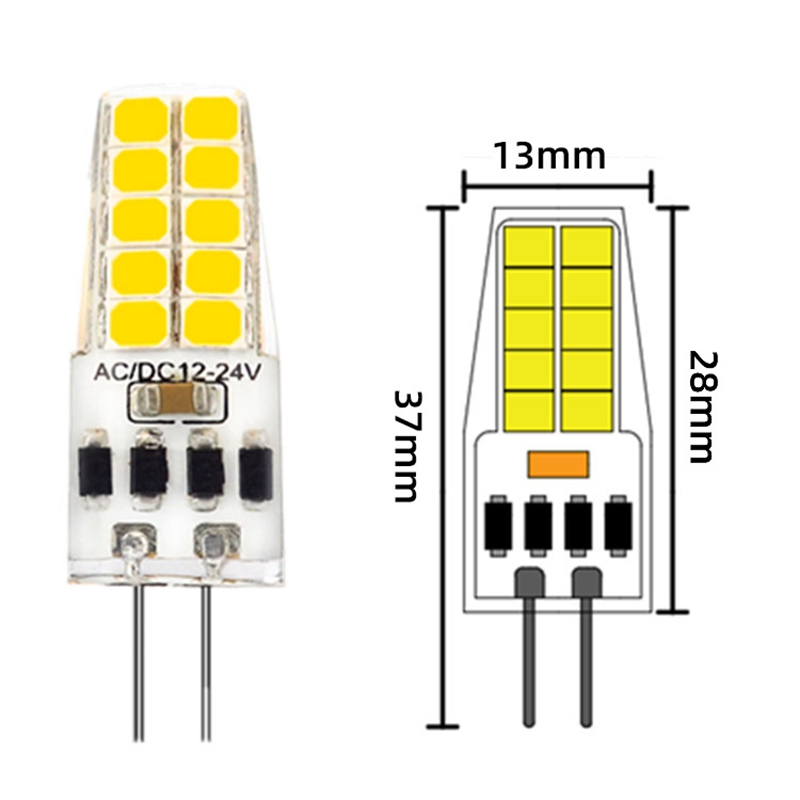 10 Lampadine LED G4 3W AC/DC 12-24V - Luce Fredda 6000-6500K, 20 LED SMD2835, Angolo 360°, Sostituisce Alogene 30W - 4