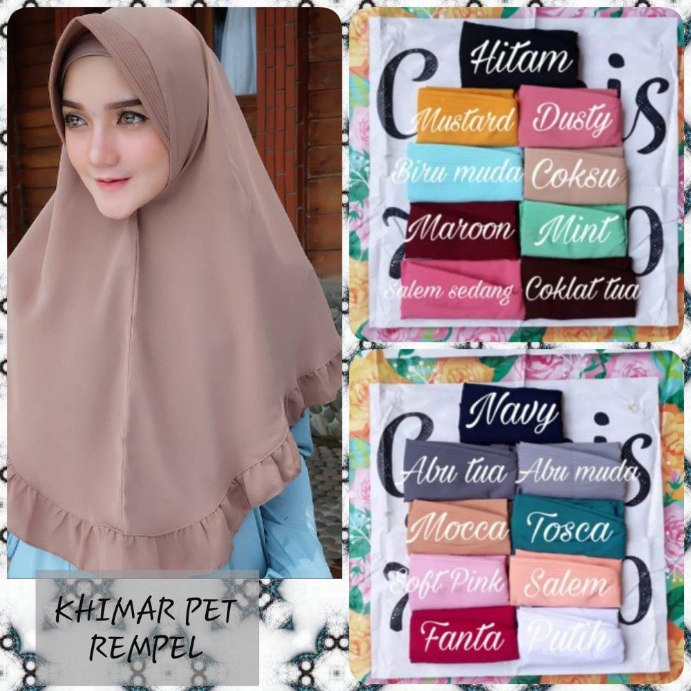 MESH Jilbab Instant Langsung Terbaru / Hijab Instan Rempel Pet Wofis