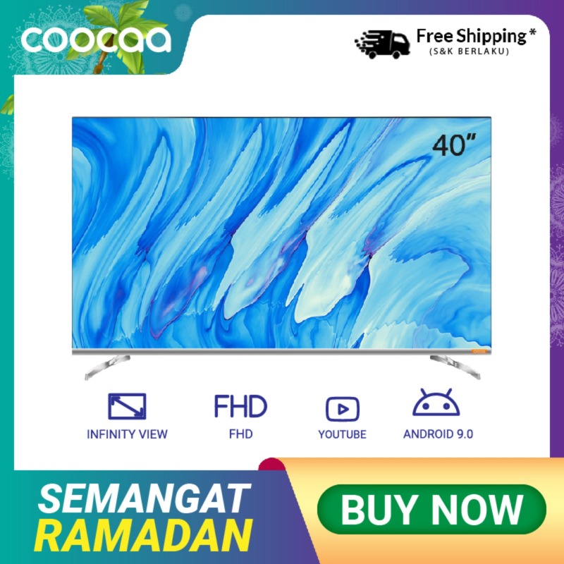 COOCAA 40 inch OS Coocaa Lite Smart LED TV - Andoid 9.1(Model 40S6G)