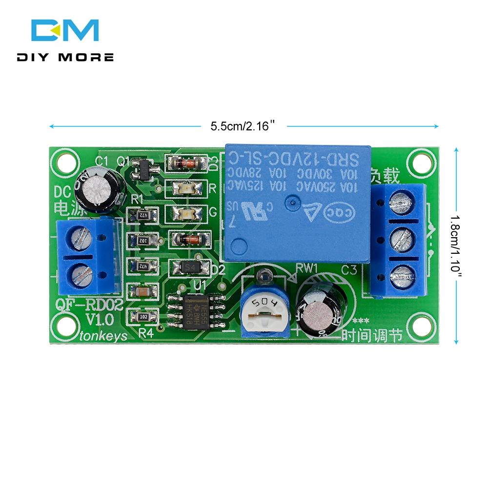 DC 5V 12V 24V Adjustable Timing Trigger Delay Timer Time Switch Relay Module Car