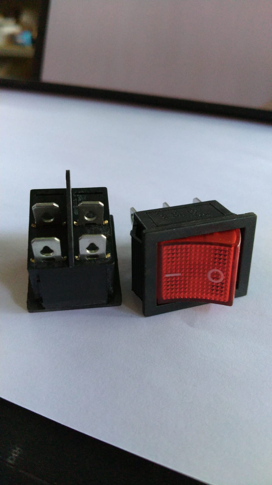SAKLAR ON OFF VARIAN 4 PIN DAN 6 PIN KOTAK 16A 250V 20A 125V LED MERAH ...