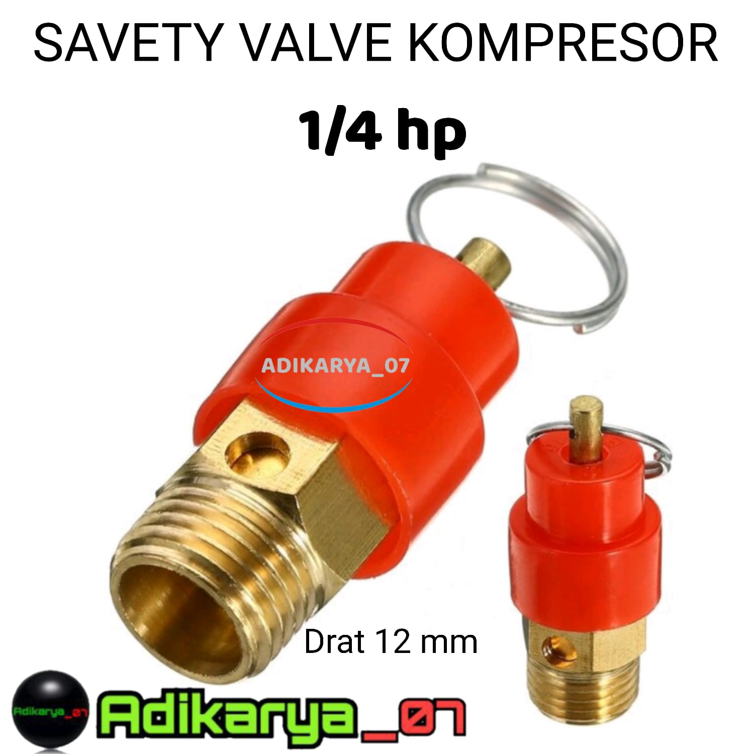 Safety valve compressor pengaman tekanan angin kompresor 1/4hp check