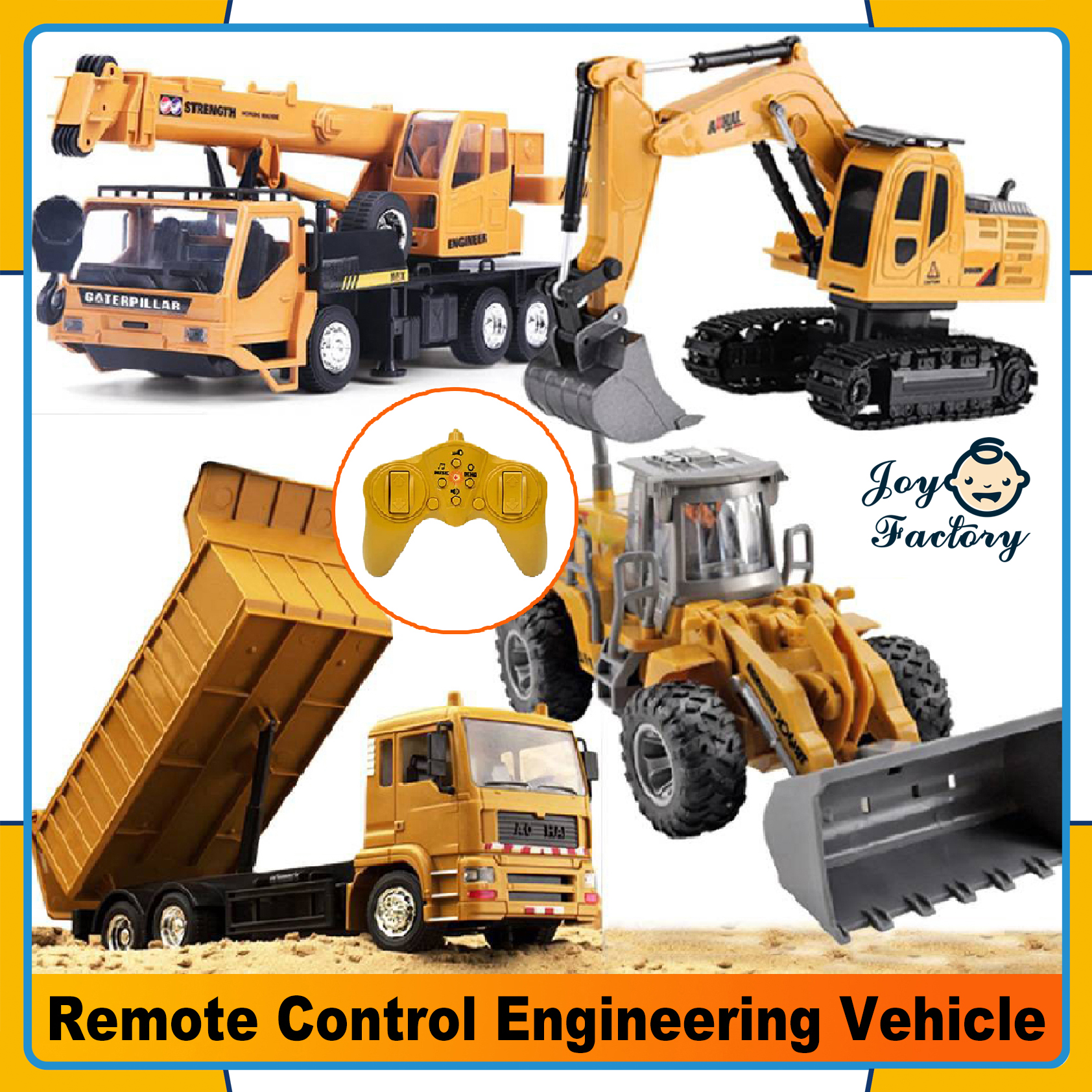 RC Remote Control Excavator Bulldozer 