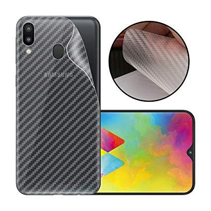 SAMSUNG GALAXY M20 SKIN CARBON / BACK SCREEN PROTECTOR / ANTI GORES HP